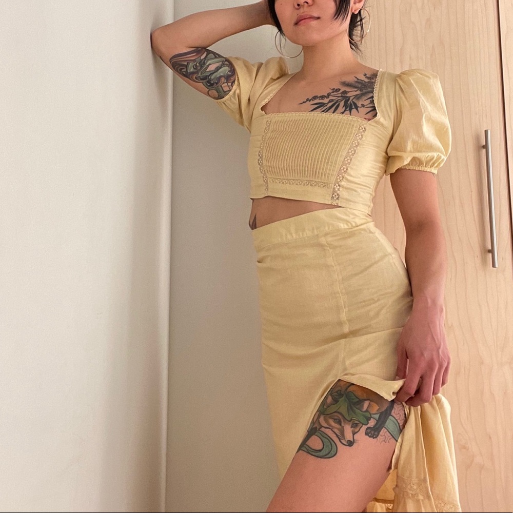 Reformation Cilantro Two Piece in Parmesan